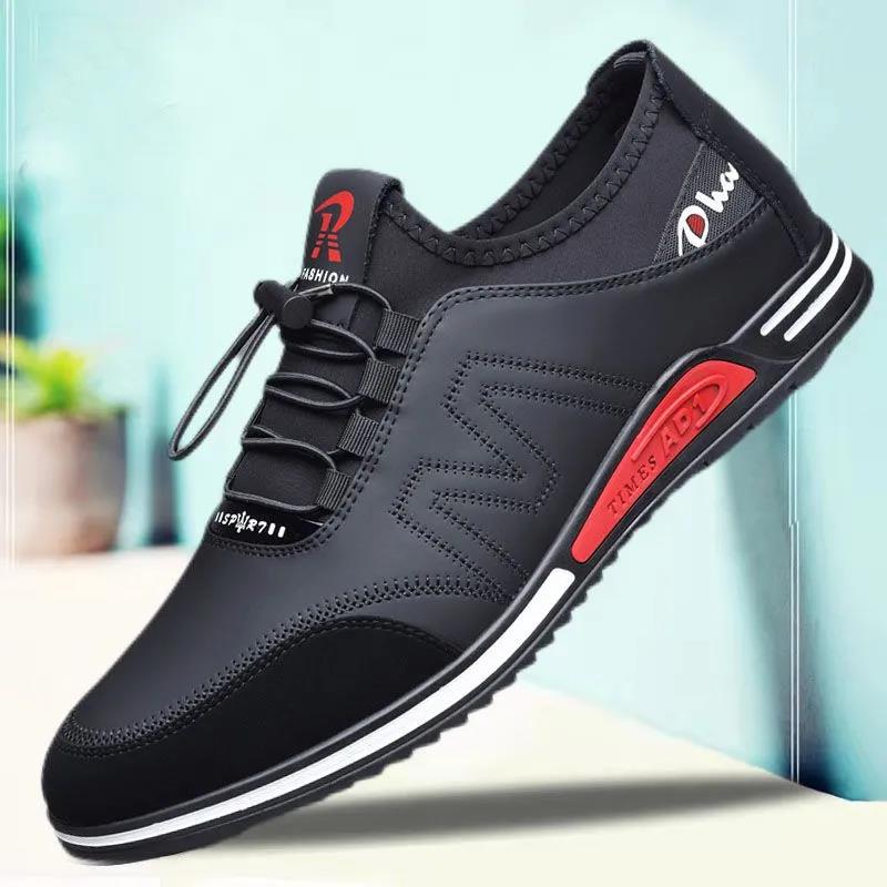 Pantofi casual pentru bărbați din piele naturală respirabili de vară