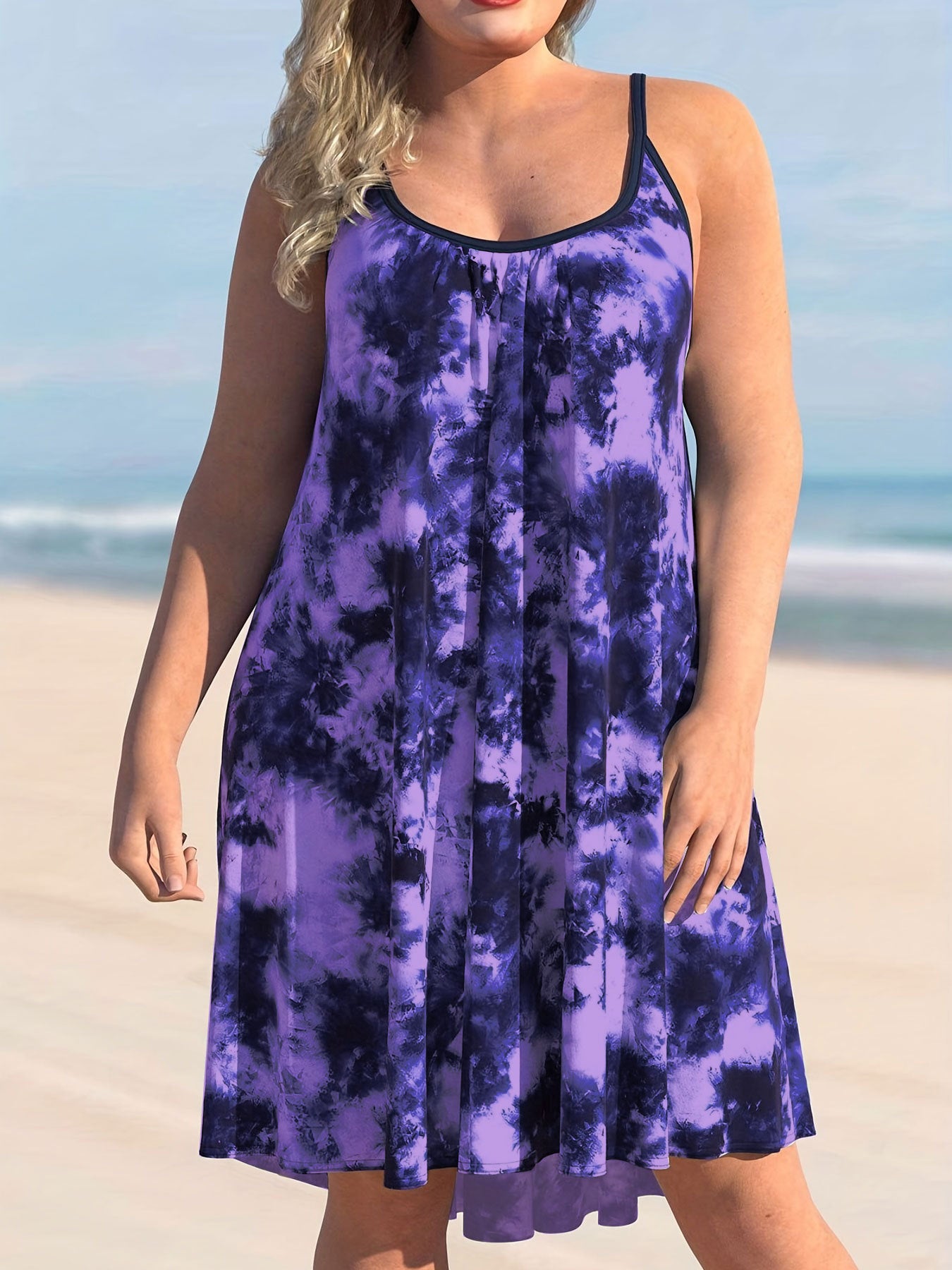 L-6XL-2024 Rochie larga tip tuba cu imprimeu cu curea
