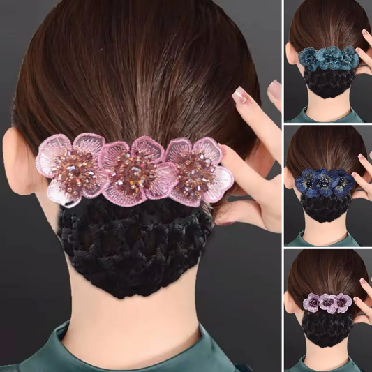 (Cumpărați 2 obțineți 2 gratuit) 4 bucăți 🌸 Removable Mesh Hand Embroidered Beaded Hair Clips