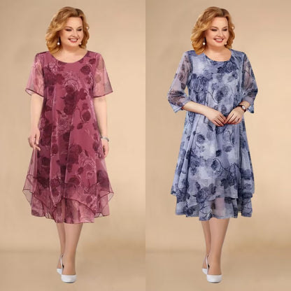 2023 noua rochie florala din sifon de vara