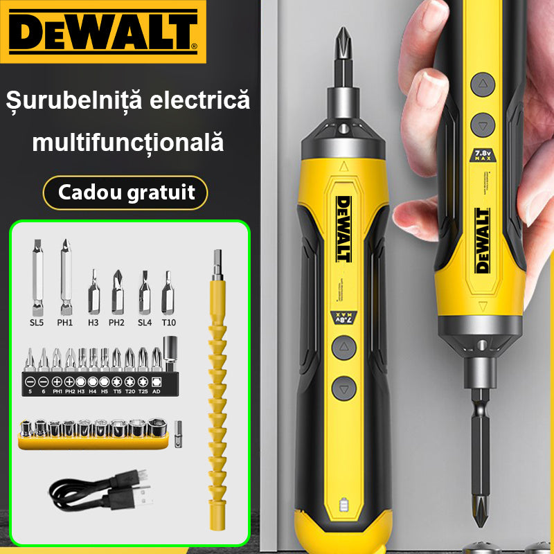 Surubelnita electrica multifunctionala portabila DeWalt, cuplu mare de 15 N.m
