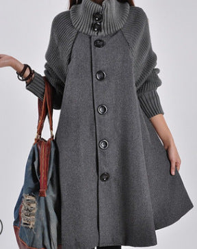 【M-5XL】 jachetă de iarnă cu lungime medie de tweed lejeră