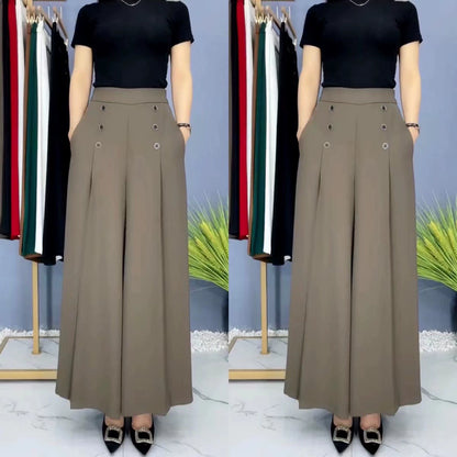 LAST DAY 49% OFF - [Comfort and Slim] Stylish Pleated Wide-leg Pants