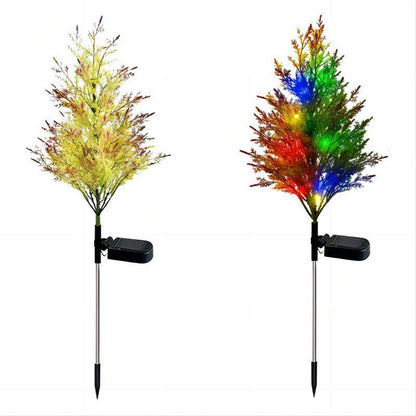 【Ofertă limitată】Solar Christmas Tree Lamp Outdoor Christmas Holiday Lamp Courtyard Landscape Lamp Waterproof Solar Lawn Decorative Lights