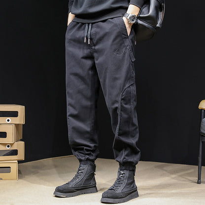 【M-5XL】 Pantaloni casual din bumbac spalat vintage american