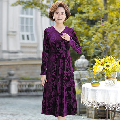 【XL-6XL】2023 Modele de rochie pentru mama de vârstă mijlocie rochie rochie rochie rochie de primăvară și toamnă