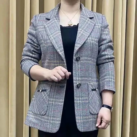 【M-4XL】Jachetă nouă de costum de damă cu rever de toamnă și iarnă