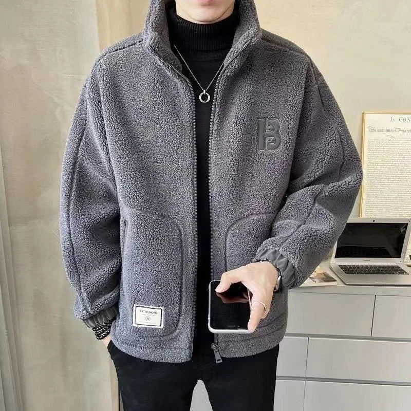 【L-6XL】Jachetă de iarnă fleece, jachetă de bumbac, geacă de bumbac îngroșată din lână de miel, jachetă caldă